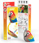 Puzzle 3d Eugy - pappagallo - uccelli - sostenibile - collezionali tutti - 6 anni