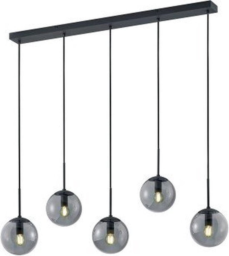 Trio balini - hanglamp - antraciet - excl. 5x e14 28w