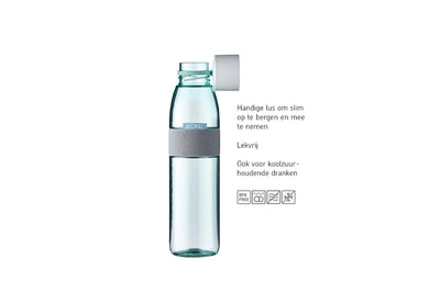 Mepal waterfles ellipse 500ml nordic blue