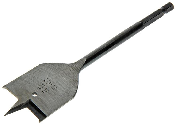 Mack 1018259 - Broca plana para madera DIN 7487 ø 40,0 x 160 mm | 5 piezas