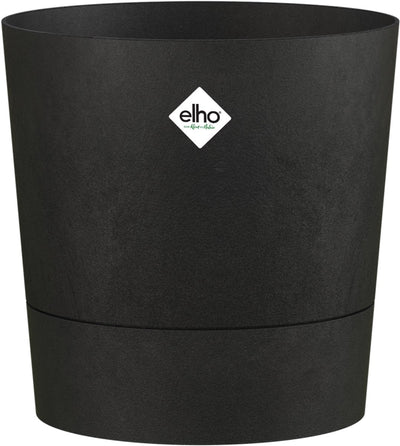 Elho foss rond 30cm - bloempot voor binnen - 100% gerecycled plastic - ø 29.5 x h 29.1 - living black
