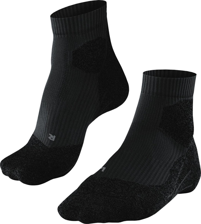 Falke ru trail anti-blaar functioneel materiaal hardloopsokken dames zwart - maat 41-42