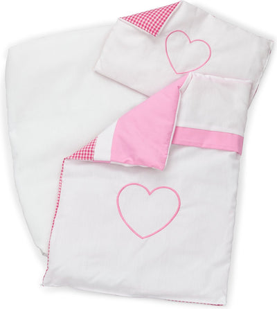 Coperta per bambole Woet ® - biancheria da letto per bambole - coperta a quadri rosa per lettino per bambole o carrozzina per bambole - accessorio per bambole da gioco di ruolo - da 1 anno