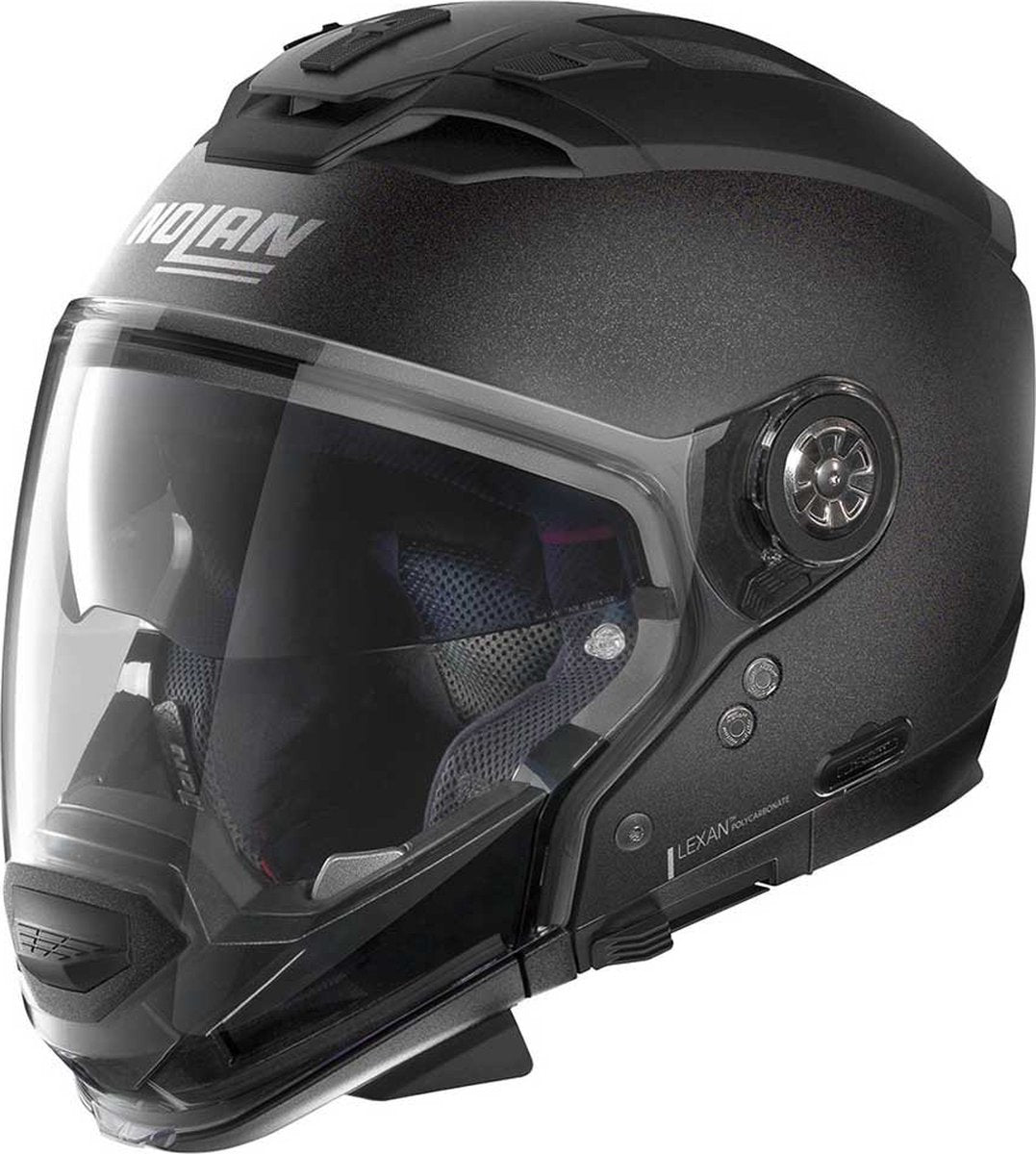 Nolan n70-2 gt special n-com converteerbare helm -black graphite s