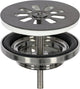 Differnz afvoerplug gun metal â€“ afvoerstop voor wastafel â€“ ã˜ 64 mm â€“ 6m schroef