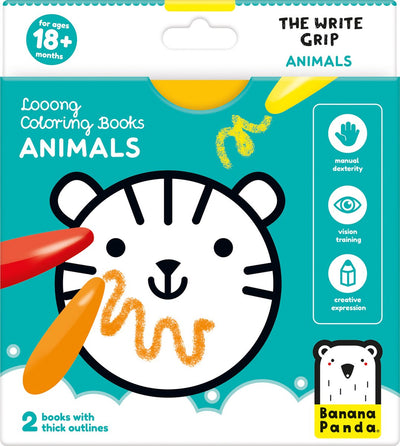 Banana panda - libro da colorare per scrivere animali
