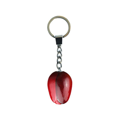 Portachiavi tulipano rosso melanzana 3,5 cm