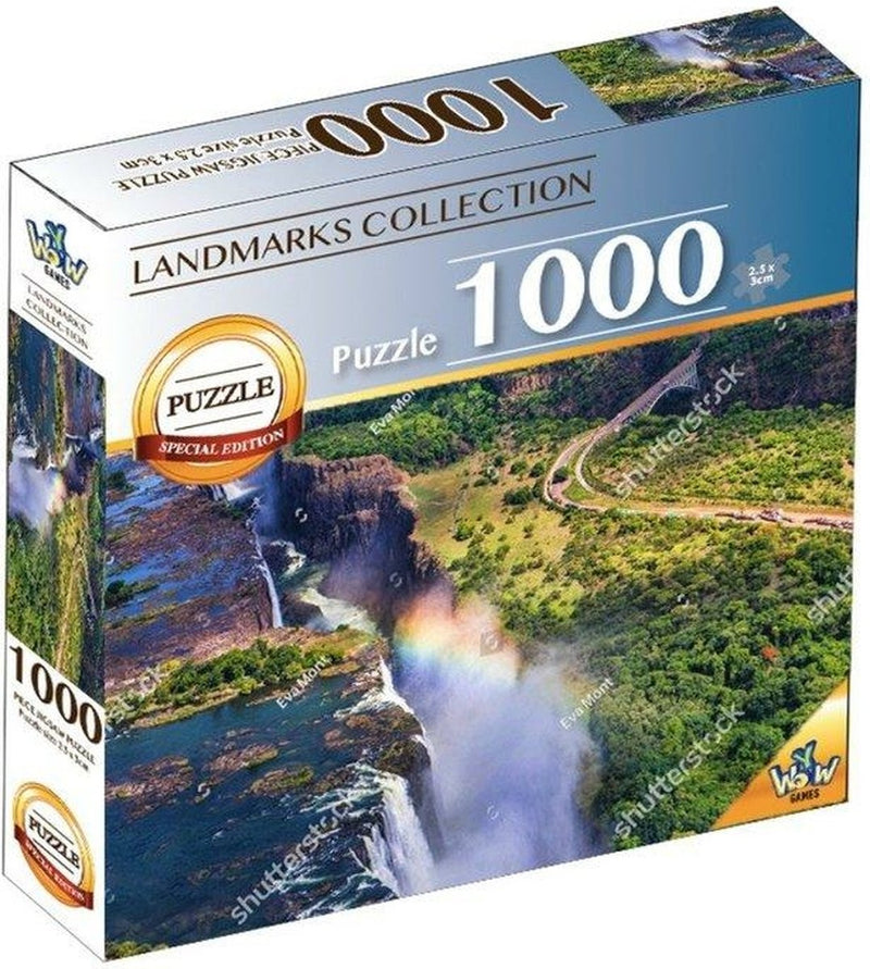 Braet puzzle punti di riferimento del mondo - Victoria Falls 1000 pezzi