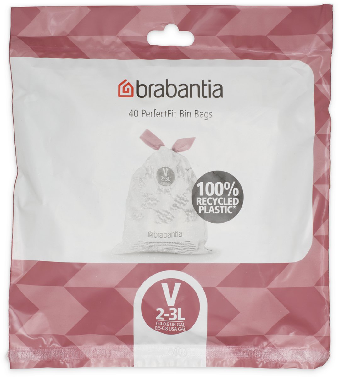 Sacchi spazzatura Brabantia Perfectfit - 2 3 l - codice v - 40 pezzi