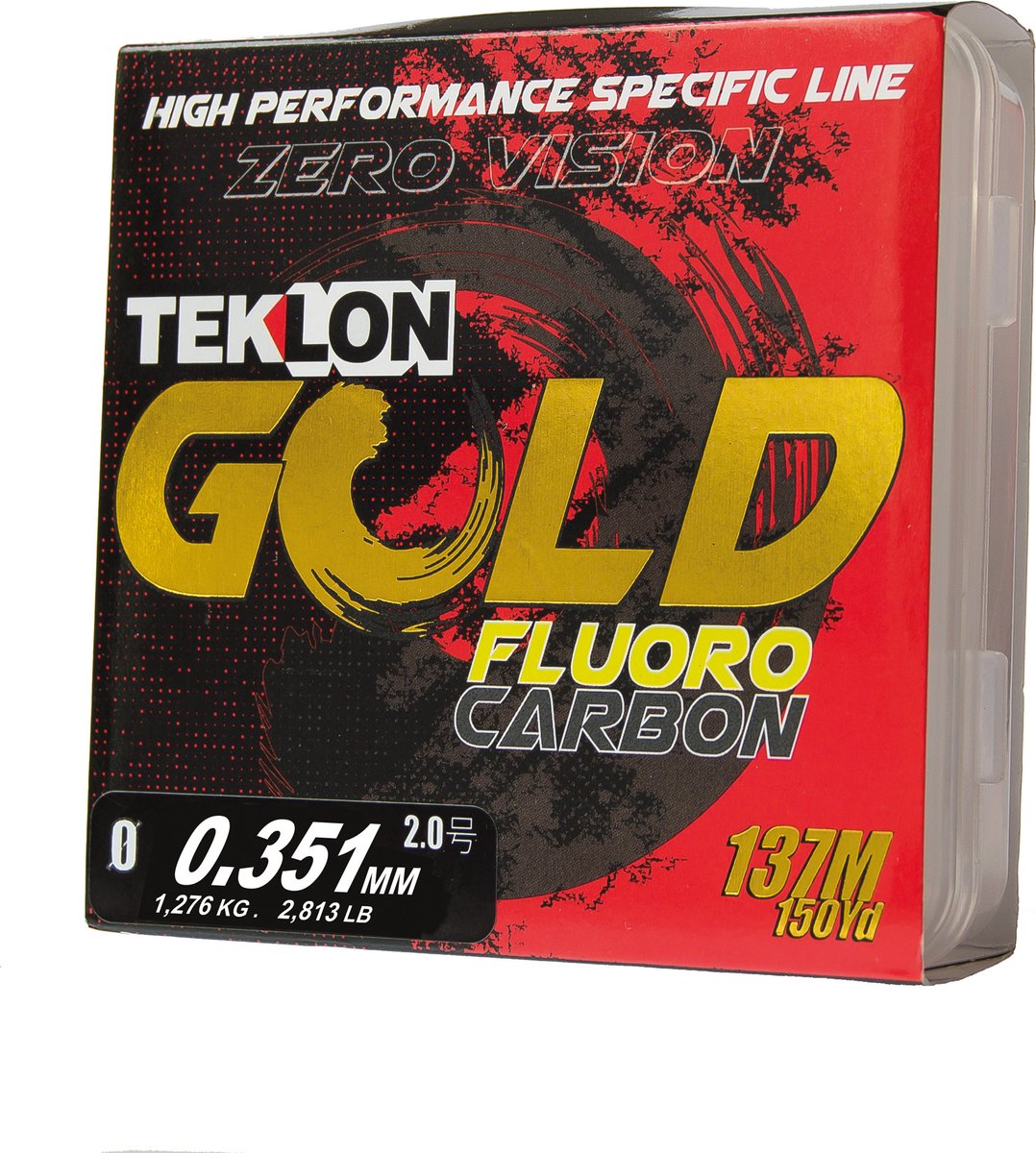 Teklon gold fluorocarbon - premium onzichtbare vislijn met japan technology zero vision 0,351mm 137m