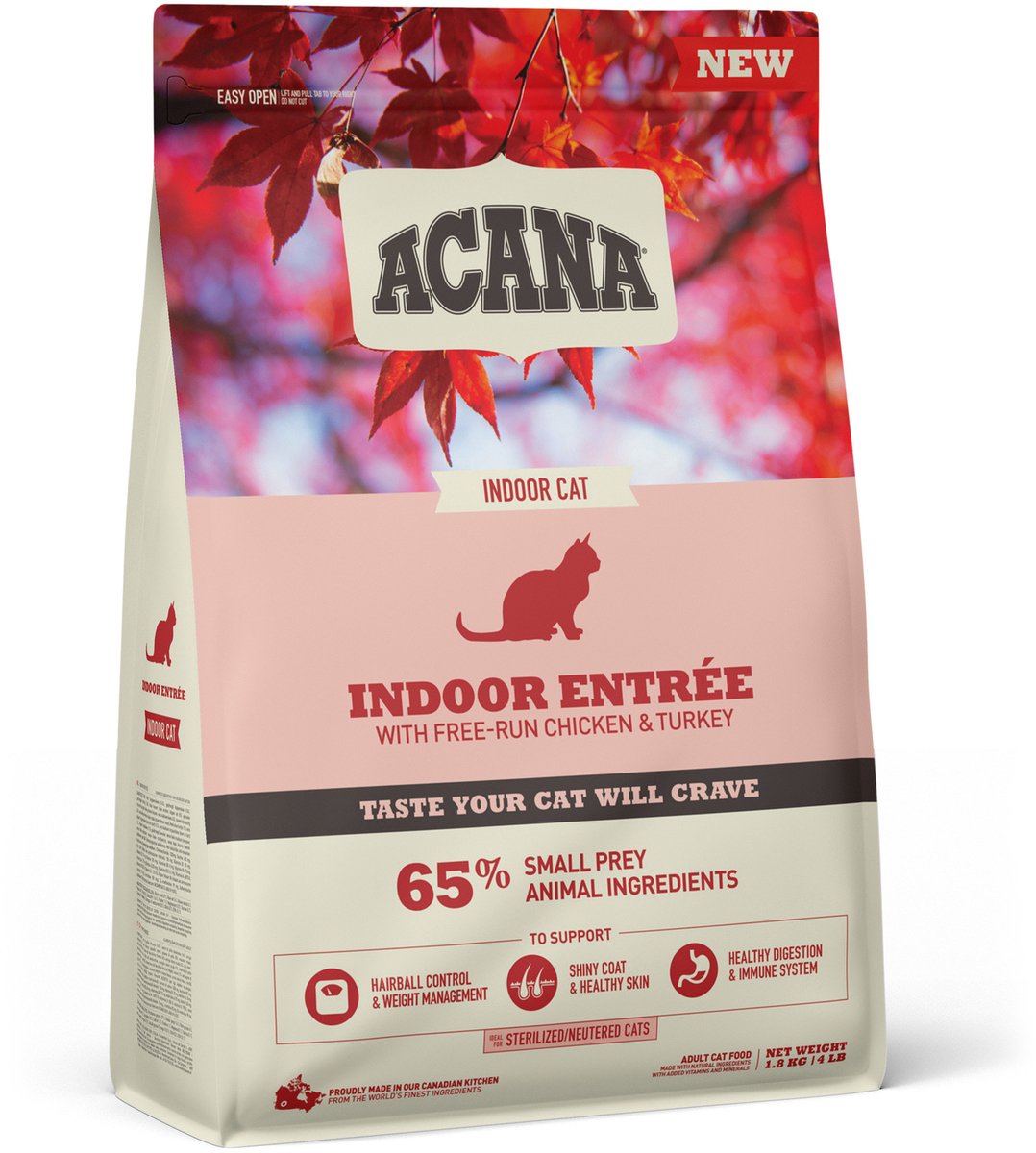 Acana Indoor Entrée Series - comida seca para gatos - pollo - indi-pavo - arenque