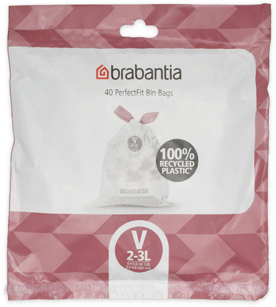 Sacchi spazzatura Brabantia Perfectfit - 2 3 l - codice v - 40 pezzi