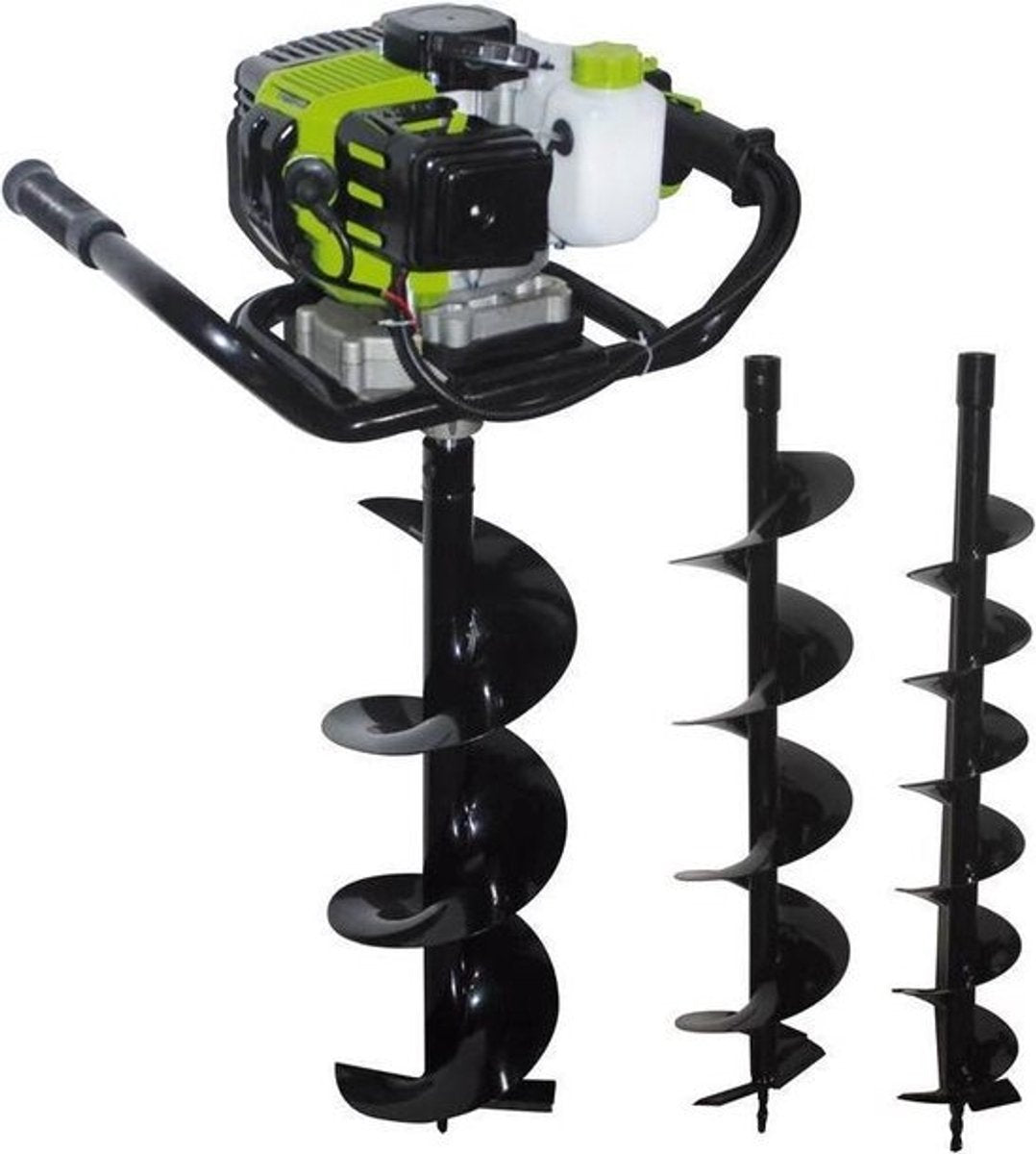 Trivella a benzina con cerniera zi-elb70 | 70 cm| 1,65kW| 3000 1 minuto| incluse 3 punte (100 150 200 mm)