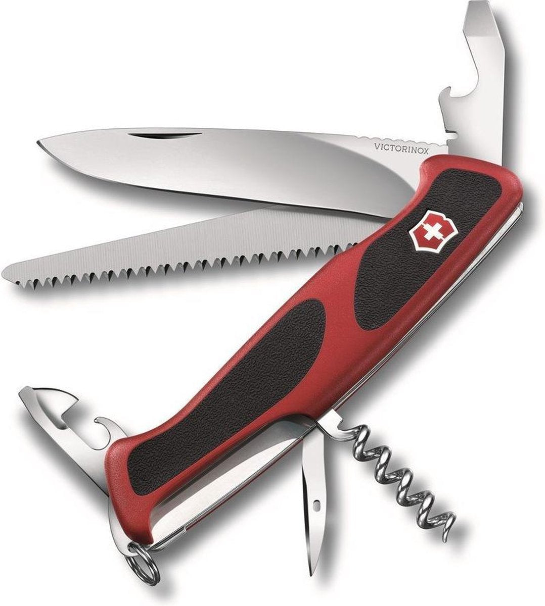 Victorinox rangergrip 55 navaja 12 funciones rojo negro