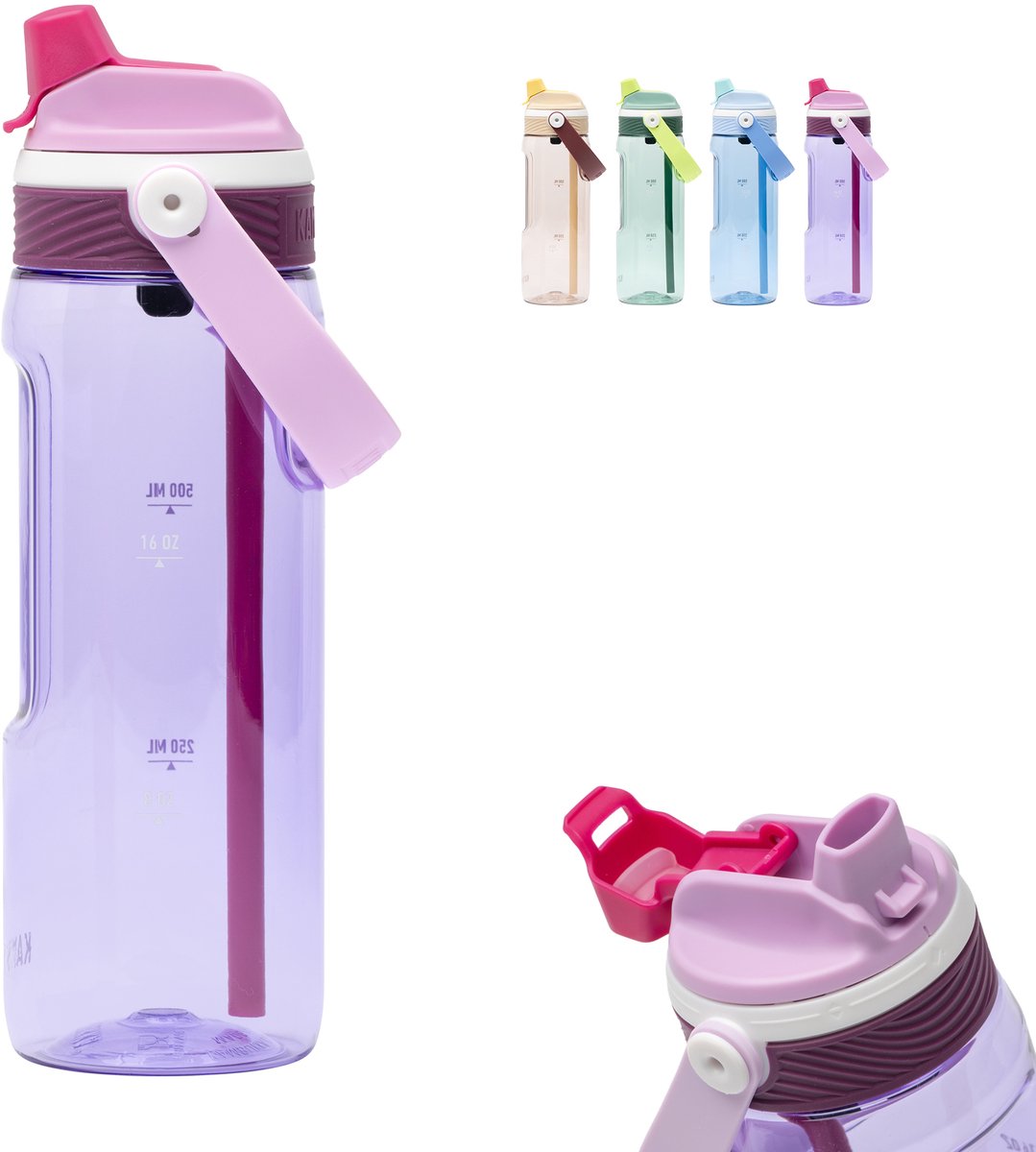 Borraccia Kambukka Dupla 750 ml - Borraccia 2 in 1 - 100% a prova di perdite - Vino di vendemmia