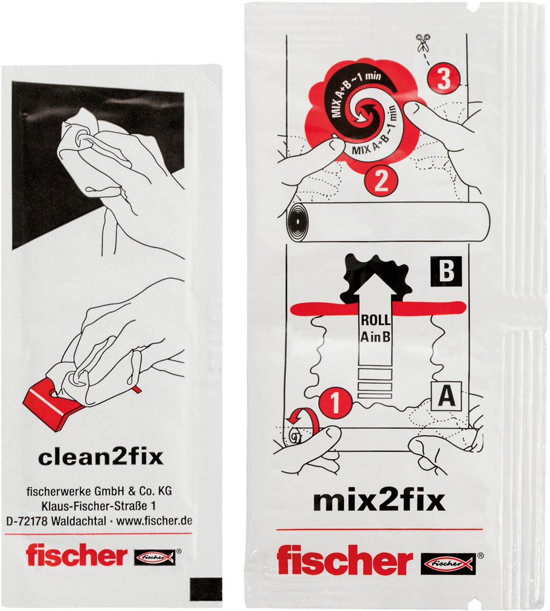 Adesivo per bagno multipack Fischer Gow (4 pezzi) - 570404