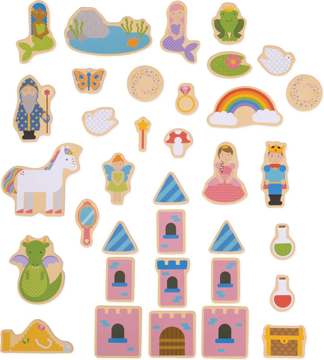 Bigjigs Fantasy Magnets, 35dlg.