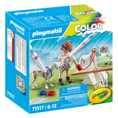 Playmobil adiestramiento de perros de colores - 71517
