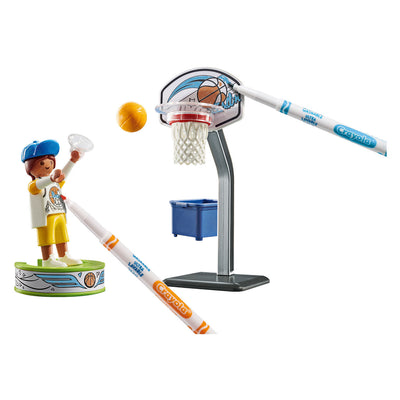 Playmobil patinador de colores con baloncesto - 71516
