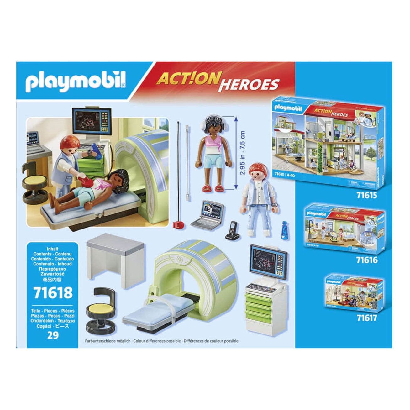 Playmobil Action Heroes MRI con paziente