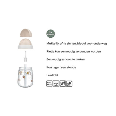 Mepal tazza di paglia da giardino delle fate 300 ml