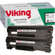 Cartuccia toner viking compatibile hp cf283ad nero 2 pezzi