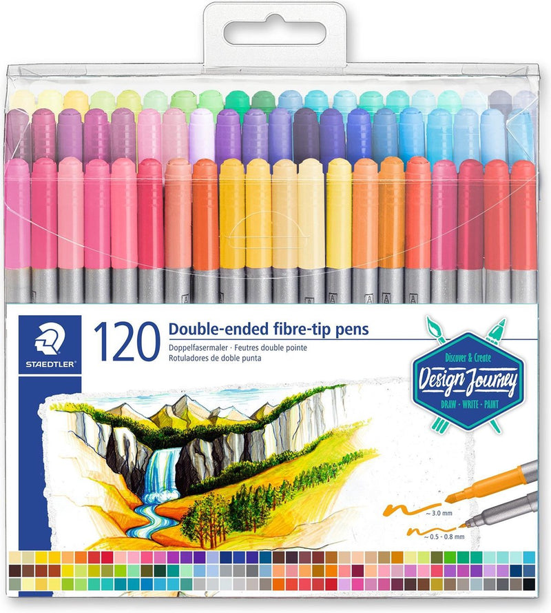 Staedtler Design Journey - pennarello colorato a doppia punta - set 120 pz