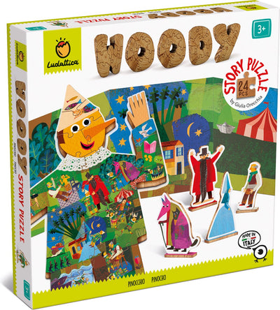 Puzzle in legno Ludattica - Pinocchio.