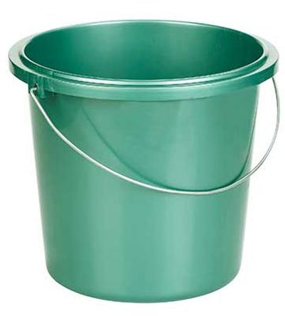 Allibert cubo básico verde 13l - soporte de metal