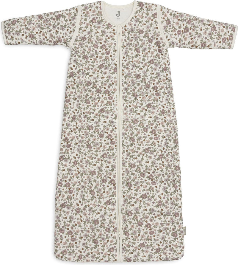 Jollein Saco de dormir para bebé invierno con manga desmontable 70 cm flores retro - saco de dormir de invierno