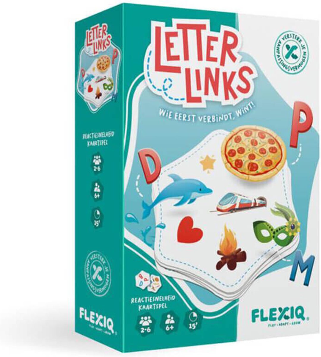 Flexiq letter left - Dutch card game