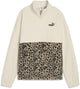 Maglione da donna con mezza zip rilassato Puma Ess Graphic Animal - neve alpina