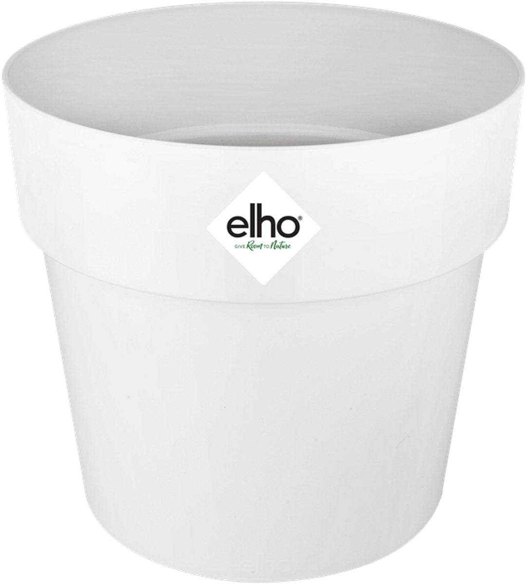 Elho b.for original round 14 - macetero de interior - 100% plástico reciclado - ø 13,7 x h 12,5 cm - blanco