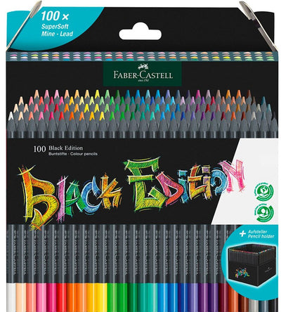 Faber Castell FC-116411 Pencil Colored Black Edition 100 pezzi