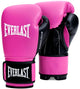 Guanti Everlast Powerlock og da allenamento (kick)boxing con velcro, rosa nero, 12 once