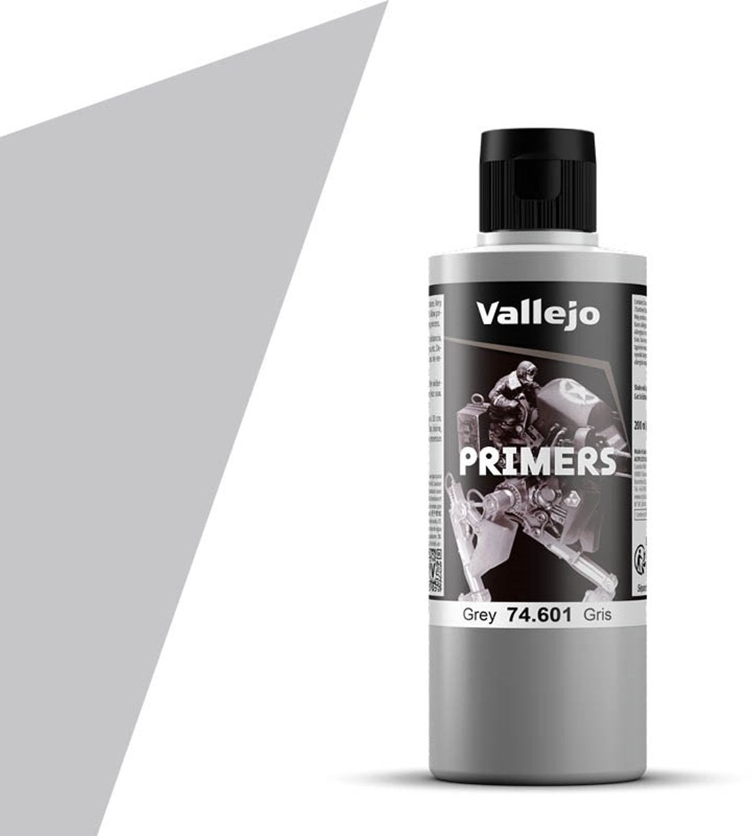 Vallejo hobbyverf acrylverf - 74601 grey - primer - acryl verf flesje - 200 ml