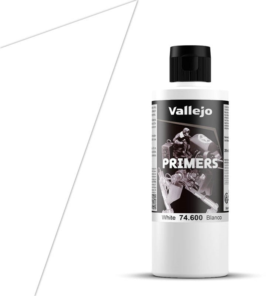 Vallejo hobbyverf acrylverf - 74600 white - primer - acryl verf flesje - 200 ml