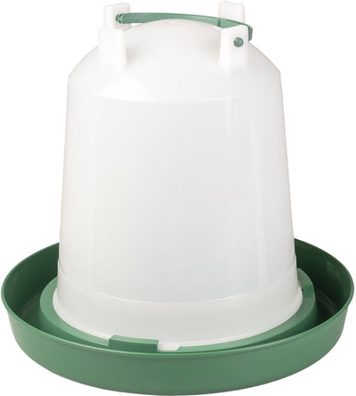 Duvo plus dinner time drinking clock screw with handle eco for poultry 10l transparent green