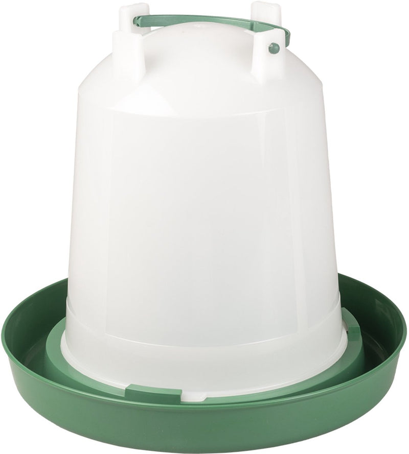 Duvo plus orologio da bere a vite con manico eco per pollame 10l verde trasparente