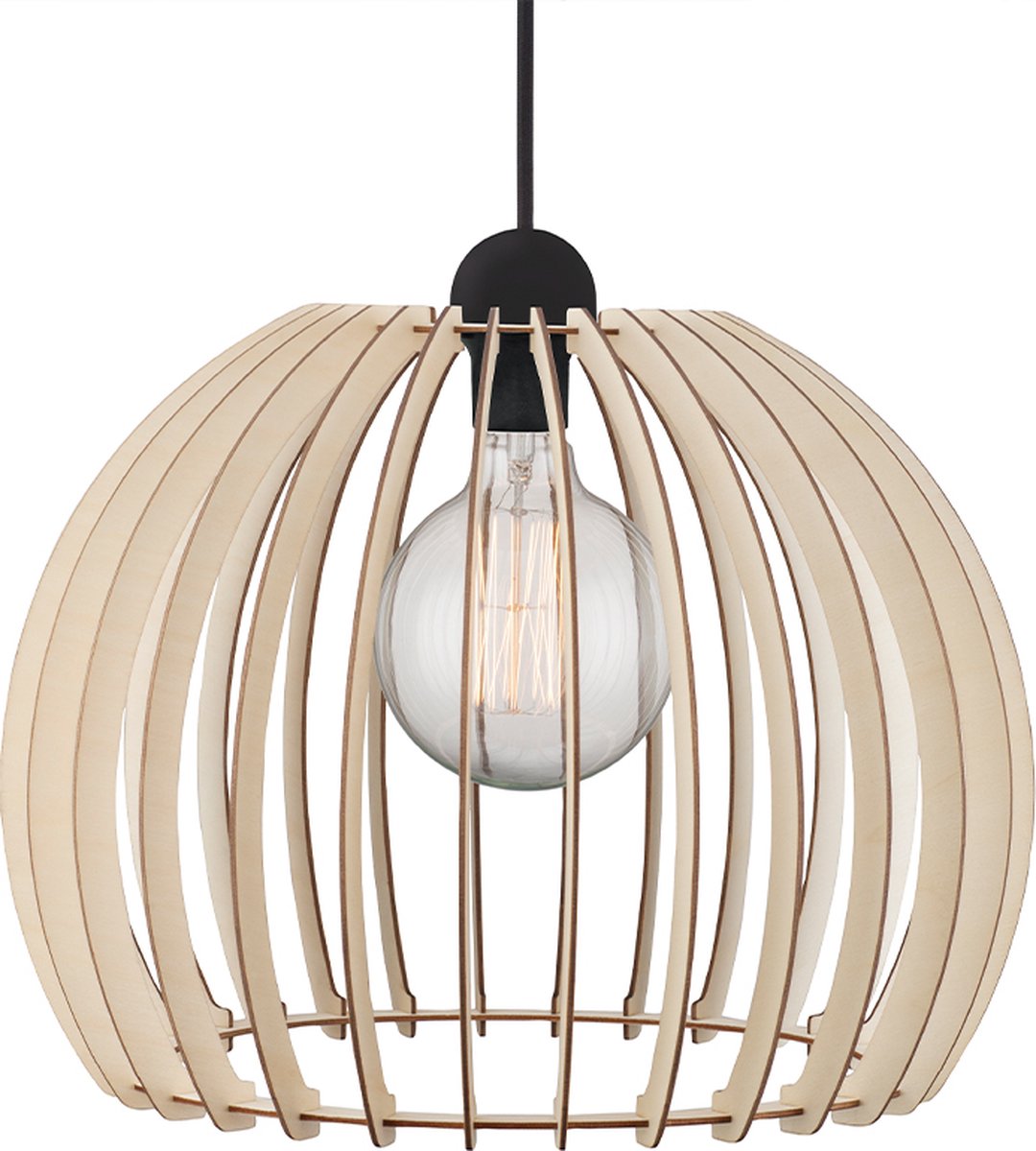 Nordlux chino 40-hanglamp-e27-blank hout