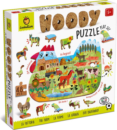Puzzle in legno Ludattica - fattoria.