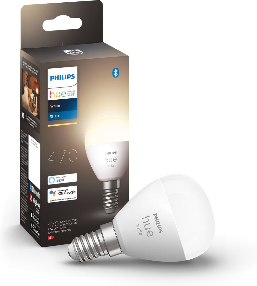 Philips Hue fuente de luz inteligente lustre E14 - luz blanca cálida - 5,7W - Bluetooth