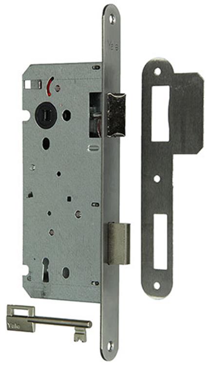 Yale 1019045 - 1 cerradura de embutir doble lr acero inoxidable a1353-27 55mm | 1 pieza