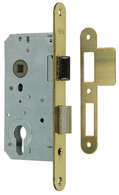 Yale 1019046 - 1dbl.insteekslot messing l r a2656 50mm | 3 stuks