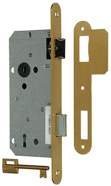 Yale 1019066 - 1 cerradura de embutir latonada a1390 2ag bb 50mm | 1 pieza