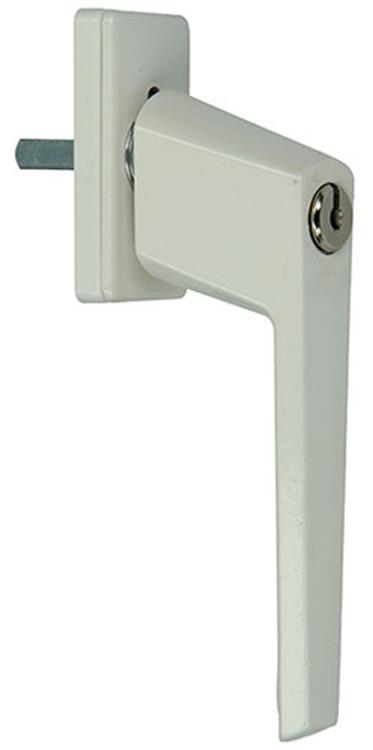 Yale 1019088 - 1 manilla de ventana con cerradura de cilindro, blanco | 2 piezas