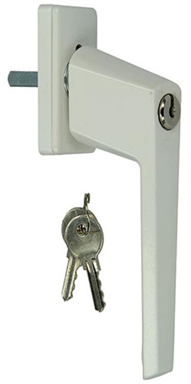 Yale 1019088 - 1 manilla de ventana con cerradura de cilindro, blanco | 2 piezas