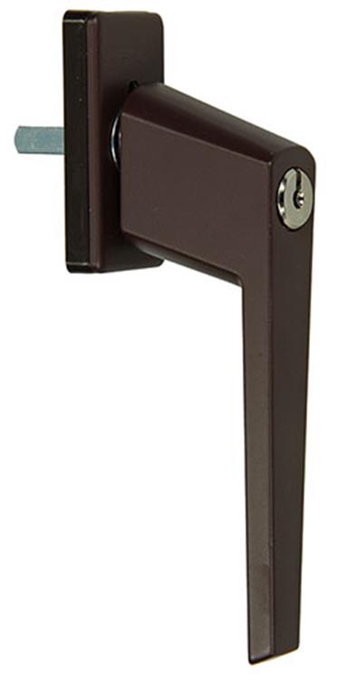 Yale 1019093 - 1 manilla de ventana con cerradura de cilindro, marrón | 2 piezas