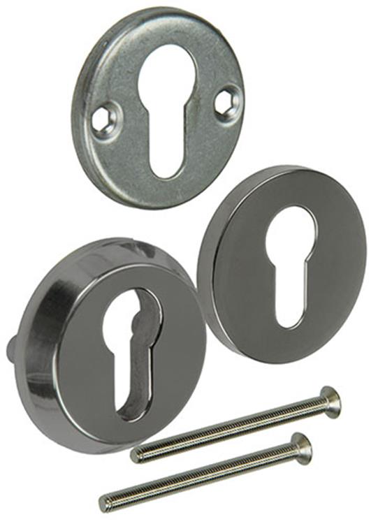 Yale 1019111 - rosetón de seguridad latón pulido ø55mm | 2 piezas