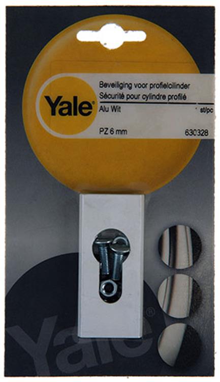 Yale 1019112 - 1 cilindro perfil seguridad pz 6mm aluminio blanco | 2 piezas